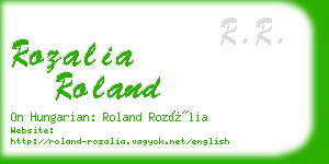rozalia roland business card
